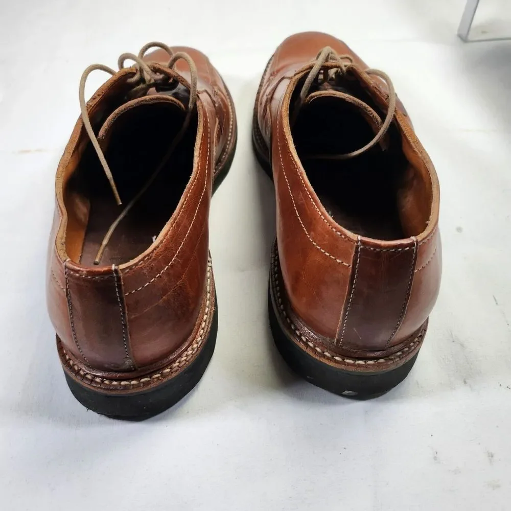 Allen Edmonds Brown Leather Mens‎ Dress Shoes With Lace-Up Closure & Rubber Sole